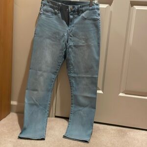 Light blue skinny jeggings
